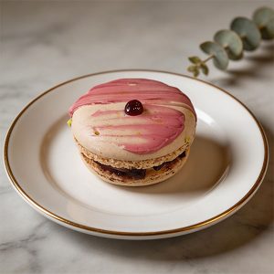 Raspberry Macarons
